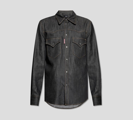 Dsquared2 - CAMISA MANGA LARGA WESTERN CON BOLSILLOS FRONTALES
