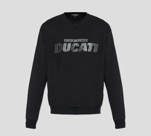 Dsquared2 x Ducati - SWEATER CUELLO REDONDO CON LOGO ESTAMPADO EN GOMA