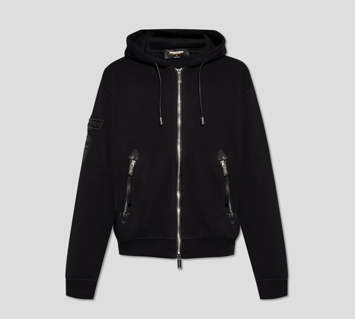 Dsquared2 x Ducati - HODDIE CON CIERRE FRONTAL Y LOGO DUCATI SOBRE LA ESPALDA EN CUERO