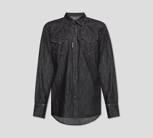 Dsquared2 - CAMISA MANGA LARGA WESTERN CON BOLSILLOS FRONTALES