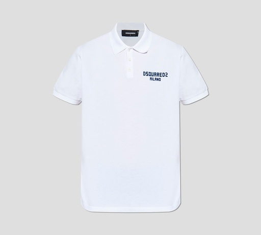 Dsquared2 - POLO CLÁSICA EN PUNTO PIQUÉ CON LOGO