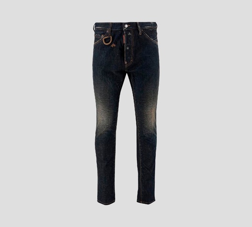 Dsquared2 - SKINNY JEAN OSCURO COOL GUY  CON PEQUEÑAS RASGADURAS