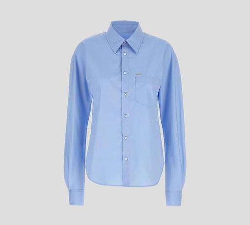 Dsquared2 - CAMISA MANGA LARGA CON MINI PLACA METÁLICA Y ACABADOS REDONDOS