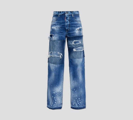 Dsquared2 - JEAN SAN DIEGO CON PARCHES, RASGADURAS Y SALPICADO DE PINTURA