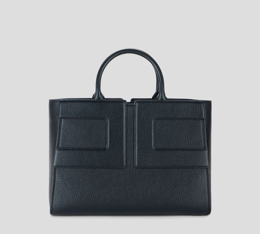 [BS34A56E2-110] Elisabetta Franchi - CARTERA NEGRA CLÁSICA CON LOGOTIPADO