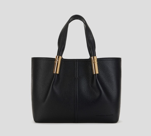 [BS42A56E2-110] Elisabetta Franchi - CARTERA NEGRA MEDIANA CON DETALLES EN DORADO