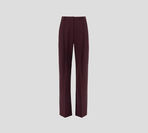 Elisabetta Franchi - PANTALÓN MERLOT CON BOTONES DORADOS EN PARTE POSTERIOR