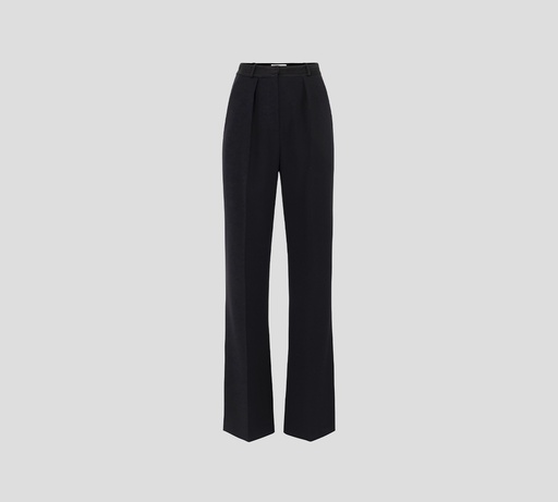 Elisabetta Franchi - PANTALÓN NEGRO CON BOLSILLOS FALSOS PLISADO AL FRENTE