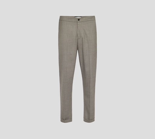 Philipp Plein - PANTALON NEGRO CON LIGA ANCHO DE LANA