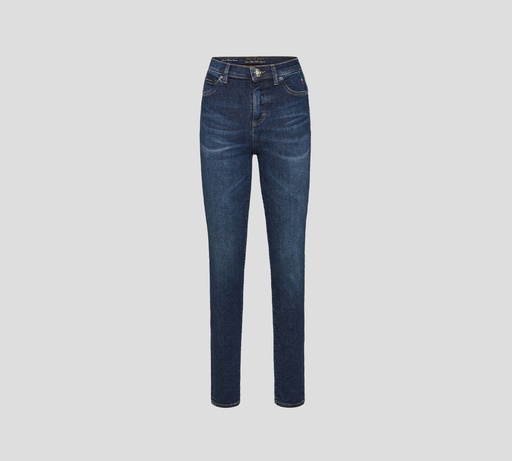 Philipp Plein - BLUE JEANS DE CINTURA ALTA
