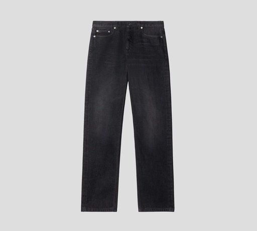 Off White - JEAN NEGRO PRELAVADO CORTE RECTO