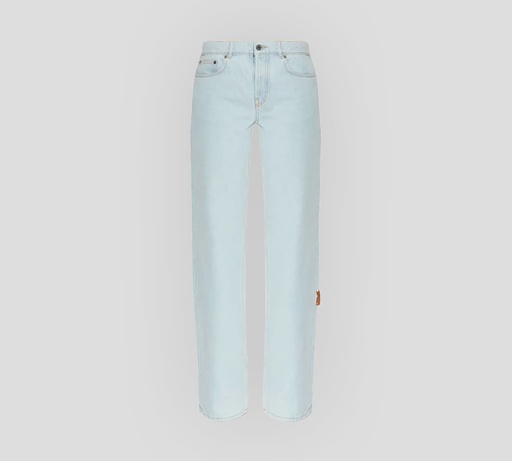 Off White - JEANS AZUL CLARO CORTE RECTO