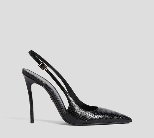 Dsquared2 - STILETTOS MULES NEGROS DE PIEL