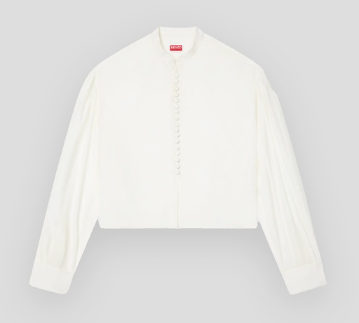 Kenzo - CAMISA BLANCA CUELLO MAO CON BOTONES