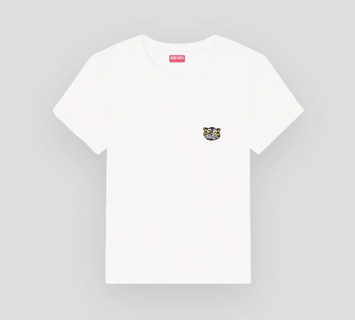 Kenzo - FRANELA BLANCA CON TIGRE AMARILLO BORDADO