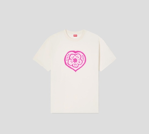 Kenzo - FRANELA BLANCO HUESO CON CORAZON ROSADO