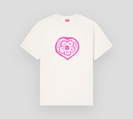 Kenzo - FRANELA BLANCO HUESO CON CORAZON ROSADO