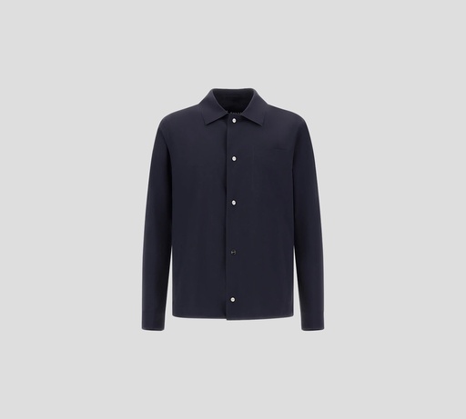 Herno - CHAQUETA TIPO CAMISA AZUL OSCURA