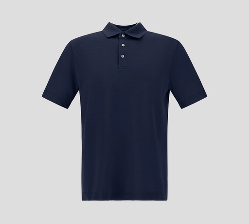 Herno - POLO CLÁSICA AZUL MARINO EN ALGODÓN Y SPANDEX