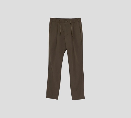 Herno - PANTALON VERDE OSCURO CON LIGA