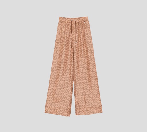 Herno - PANTALON BRONCE CON DISEÑO DE CADENAS