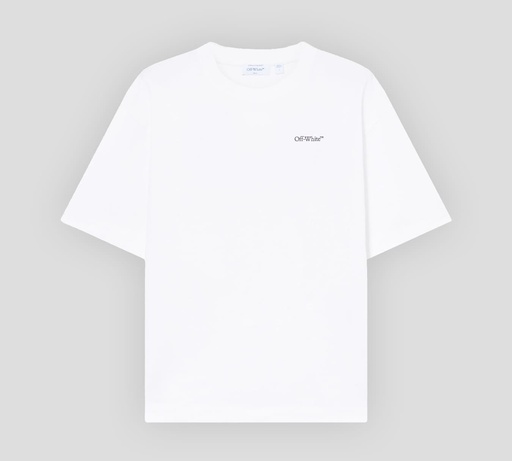 Off White - FRANELA BLANCA CUELLO REDONDO CON ESTAMPADO DE FLECHAS EN LA ESPALDA