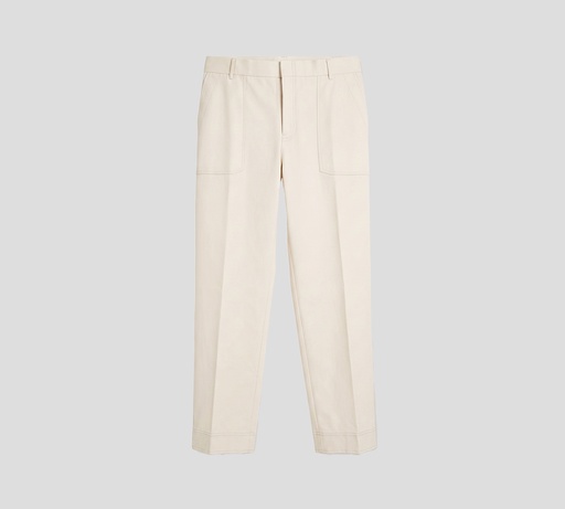 Brioni - PANTALON BEIGE CREMA CON LIGA