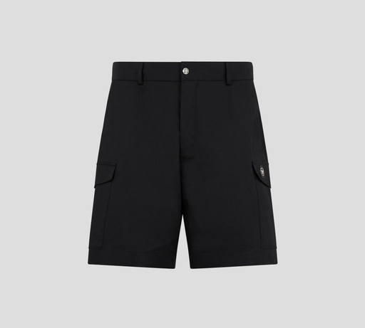 Philipp Plein - SHORT AZUL OSCURO CON BOLSILLOS LATERALES