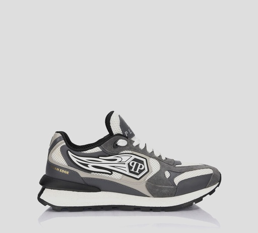 Philipp Plein - SNEAKERS RUNNER GRISES CON LOGOTIPADO EN GOMA