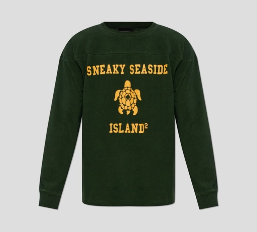 Dsquared2 - SUDADERA VERDE OSCURO SNEAKY SEASIDE