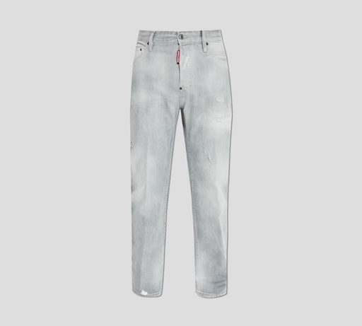 Dsquared2 - JEAN GRIS CORTE RECTO PRELAVADOS