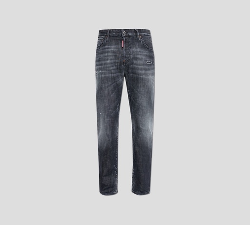 Dsquared2 - JEANS DENIM NEGRO CON ROTOS Y TONOS GRISES