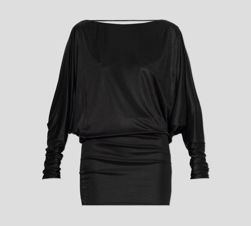 Dsquared2 - MINI VESTIDO NEGRO CON ESCOTE PROFUNDO EN LA ESPALDA