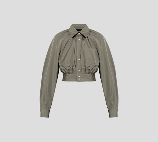Dsquared2 - CAMISA VERDE MILITAR CORTA