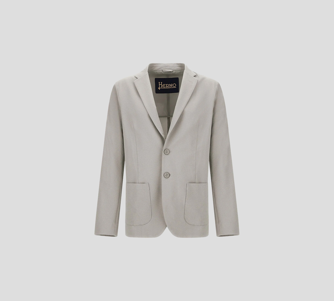 Herno - BLAZER GRIS CLARO CURRUGADO