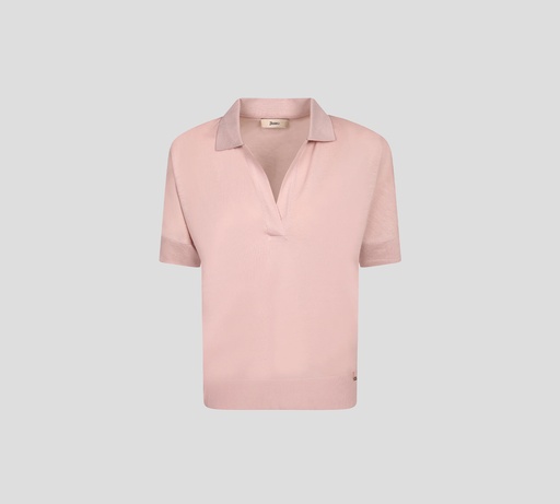Herno - POLO ROSA VIEJA CON AJUSTABLES EN MANGA