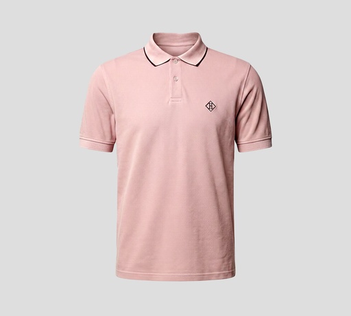 Herno - POLO EN PUNTO PIQUÉ ROSA VIEJA 